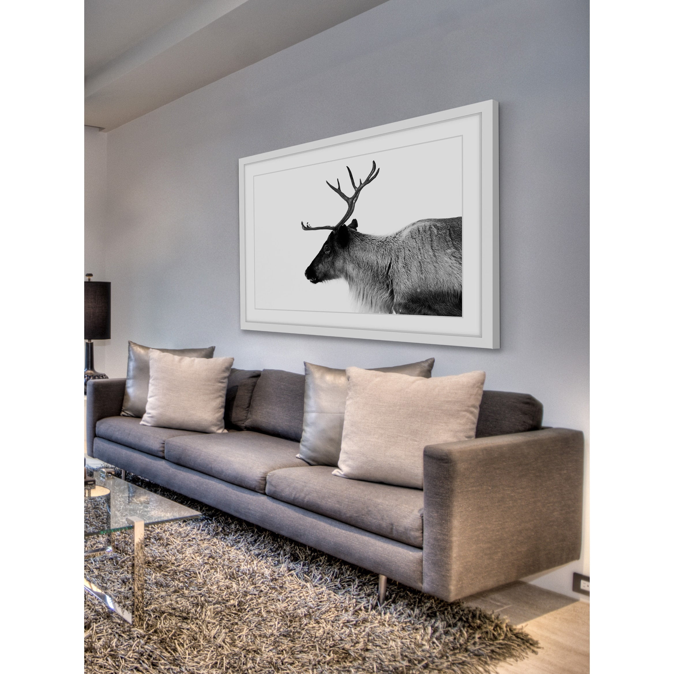 Marmont Hill "Antler Profile" Framed Painting Print