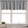 thumbnail image 3 of Ambesonne Leaf Valance & Curtain, Floral Simple Nature, 55"x30", Black White, 3 of 6