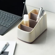 Tyidzon Office Desktop Stationery Storage Box Divided Into Small Compartments Desktop Storage Organizer Pencil Card Rack Box Container for Desk Office Supplies