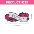 thumbnail image 3 of 1PC Creative Rose Letters Brooch Feminist Letters Design Breastpin Corsage Decor, 3 of 9