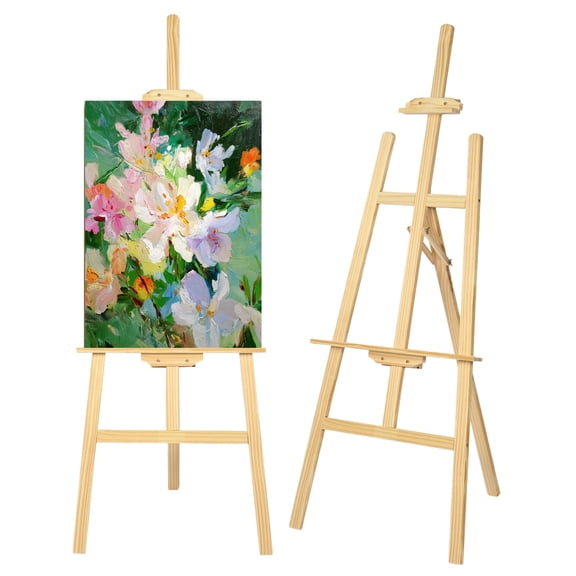 IAJXWI Art Easel Stand for Painting, Adjustable Wooden Easel Stand, Display Easels for Wedding Sign Poster Gift
