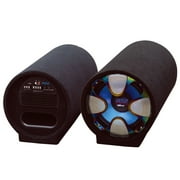 Pyle PLTAB8 8" 250W Enclosed Carpeted Car Audio Subwoofer Tube Speaker System
