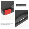 thumbnail image 4 of KAKOWELY Durable Plastic Storage Box for Tools with Heavy Duty Design Black Color Useful for Long Time Use,9.06"X7.09"X1.77", 4 of 5