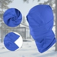 thumbnail image 4 of Unique Bargains 1 Pc Quick-drying Ice Silk Solid Color Balaclava Face Mask Dark Blue, 4 of 5
