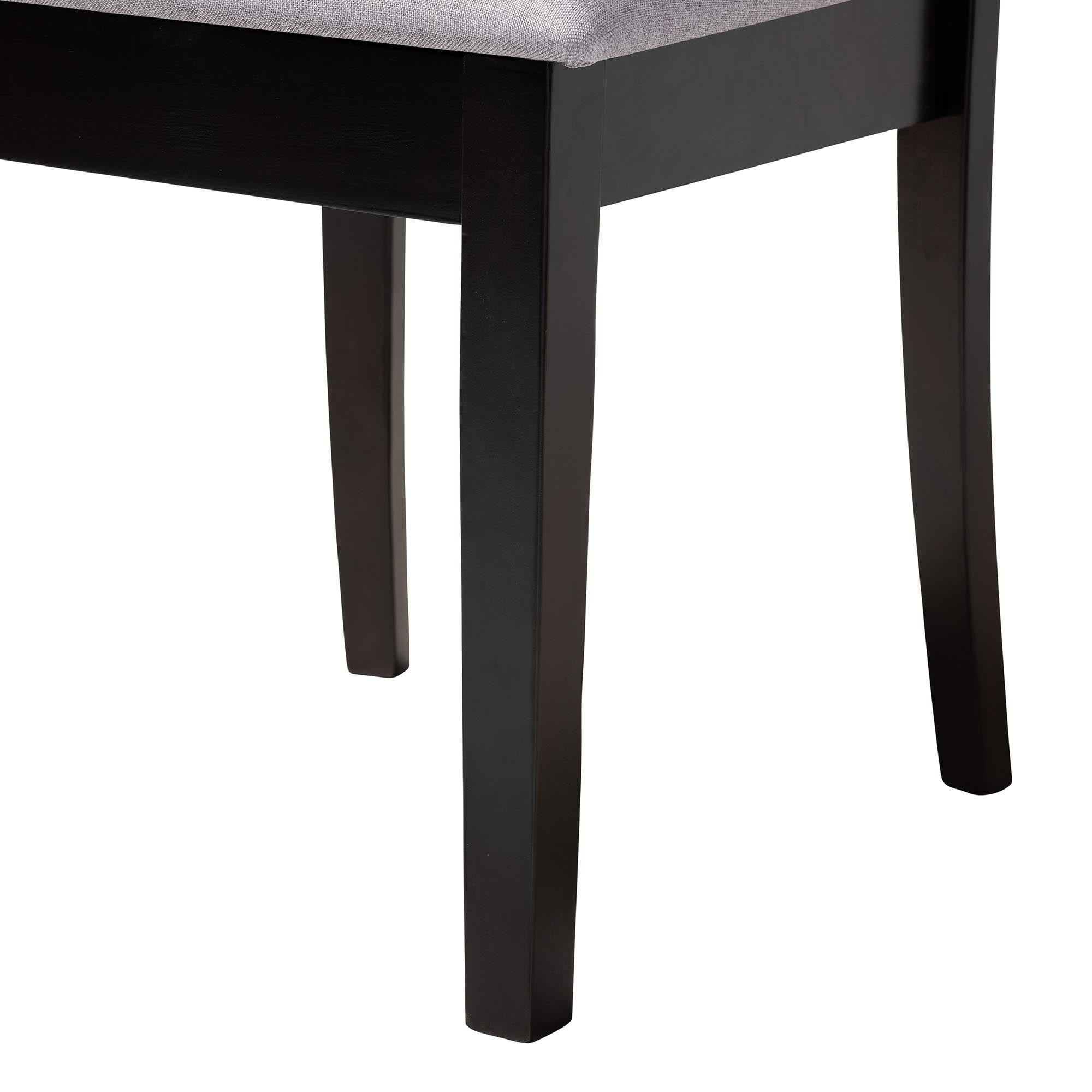 Baxton Studio Lore Modern Dining Set, 5-Piece, Grey