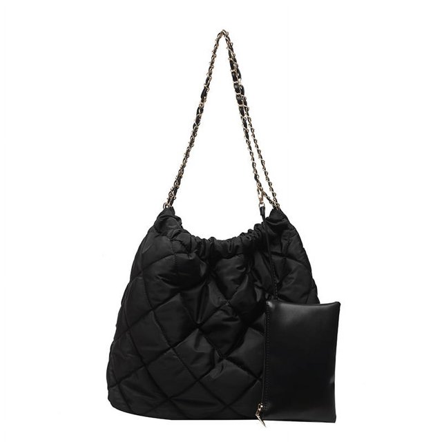 Bolso de mano de gran capacidad Bolso de mujer de moda de otoño e invierno Bolso de hombro de mujer sencillo