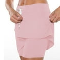 thumbnail image 5 of ABATAB Women's Athletic Skort Lightweight Tennis Middle Waist Skirt Drawastring Summer Comfy Golf Workout Running Sports Skorts, 5 of 6