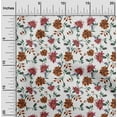 thumbnail image 2 of oneOone Cotton Flex White Fabric Floral Sewing Fabric By The Yard Printed Diy Clothing Sewing Supplies 40 Inch Wide, 2 of 4
