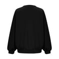 thumbnail image 6 of hotojiny Sweatshirts for Women Casual Crew Neck Knit Pullover Tops Long Sleeve Loose Lightweight Sweatshirt, 6 of 7