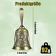 thumbnail image 2 of Campana de mano Monstrate estilo vintage ligera y portátil para servicio escolar y recepción, 2 of 6