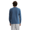thumbnail image 3 of Hanes Beefy-T Long Sleeve Casual T-Shirt, Crewneck Everyday Casual Tee, Denim Blue, S, 3 of 5