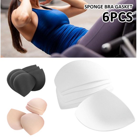 Willstar 3pcs Removable Cups Bra Inserts Pads,Bra Pads Breast Enhancer Reusable For Swimwear Sports，Khaki