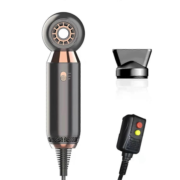 Secador de pelo de 800 W de secado rápido con control de calor constante y enchufe de seguridad ALCI para viajes y hogar.