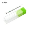 thumbnail image 3 of Uxcell 5pcs 100-120 Grits Diamond Grinding Burrs Bit 4mm Inverted Cone Head 2.35mm Shank 3mm Length Stone Sanding Drill Bits Rotary Tool, 3 of 7
