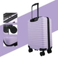 thumbnail image 4 of Travelhouse Hardshell Carry on Luggage 20" Lightweight Hardside Suitcase with Spinner Wheels.(Light Purple), 4 of 7