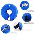 thumbnail image 3 of Soft Inflatable Dog Collar - Adjustable Pet Recovery Cone for Medium Dogs - Washable Dog Donut Collar - Anti-Licking Wounds - No Vision Blockage - Blue - Size M, 3 of 4