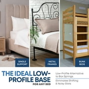 Continental Sleep, Premium 38mm Split Wood Bunkie Board for Queen Size Bed, 4-Piece Under Mattress Support Board, Fabric Ventilation Cover, Replaces Wooden Slats or Box Spring for Bed Frames
