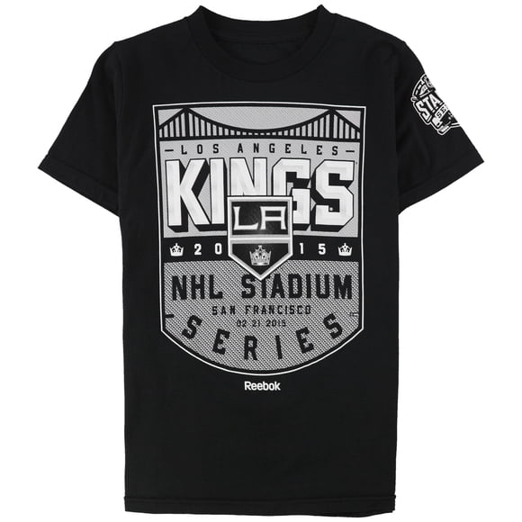 Reebok Boys 2015 Los Angeles Kings NHL Stadium Series Graphic T-Shirt, black, Big Kids (8-20), L