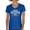 Royal Blue, variant on Proud Veteran Women's V-Neck T-shirt Veteran's Day Military Honor US Flag Army Air Force RED Friday American Patriot Tee