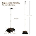 thumbnail image 5 of XXXFLOWER 54" Long Handle Heavy Duty Steel Dustpan with Broom and Dustpan (Black, Brown), 5 of 7
