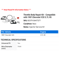 thumbnail image 2 of Throttle Body Repair Kit - Compatible with 1987 Chevy V20 5.7L V8, 2 of 2