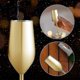 thumbnail image 2 of 2 Sets Of Stainless Steel Champagne Flute Glasses, 200ml Gold, 2 of 5