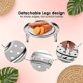 thumbnail image 4 of Clearance Under $5 Steamer Rack Stainless Steel Steamer Rack Stainless Steel For Instant Pot Steaming Rack Wok Boiling Trivet White (1Pc), 4 of 8