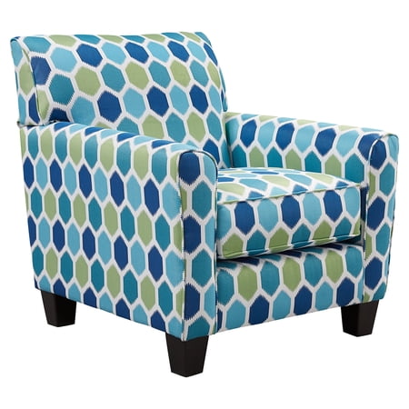 Ashley Furniture Ayanna Nuvella Hexagon Print Fabric Upholstered Accent