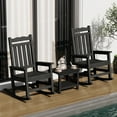 thumbnail image 3 of Stoog 2Pcs Rocking Chair, Outdoor All Weather Patio Porch Rocker Set of 2, 400 lbs Weight Capacity, Black, 3 of 12