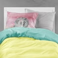 thumbnail image 2 of Sleeping Grey Cat Watercolor Fabric Standard Pillowcase, 2 of 2