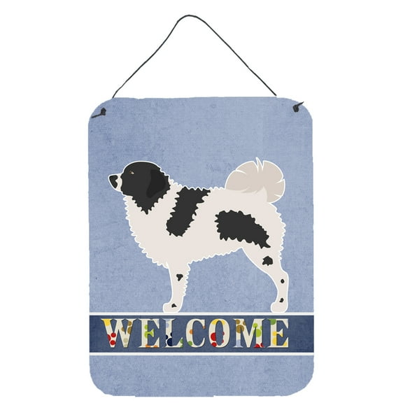 Wetterhoun Frisian Water Dog Wall or Door Hanging Prints Blue