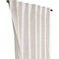 thumbnail image 3 of BEDDING CRAFT Flax Linen Curtains for Living Room 50 x 72 inch Natural Texo Lining Window Darkening Drapes- Set of 2, 3 of 5