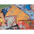 thumbnail image 5 of Taj Hotel Kantha Cotton Throw 50x70 Handcrafted Patchwork Indian Decor, 5 of 5