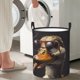 thumbnail image 5 of Balery Modern Funny Duck Cesta de ropa redonda con asas, impermeable, independiente, para ropa, juguetes, dormitorio y familia-Medium, 5 of 6