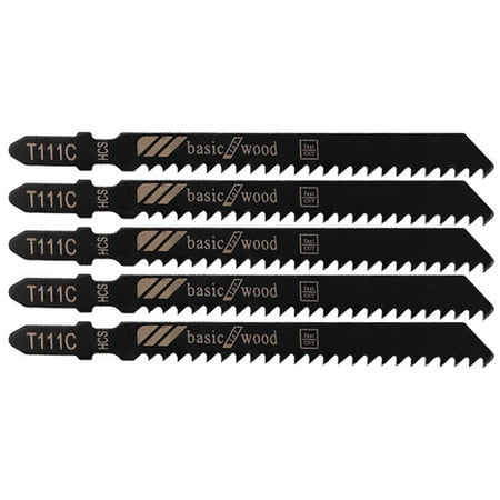 

BCLONG 5pcs T111C Jigsaw Blades Reciprocating Saw Blades Cutting for Wood Board Plastic