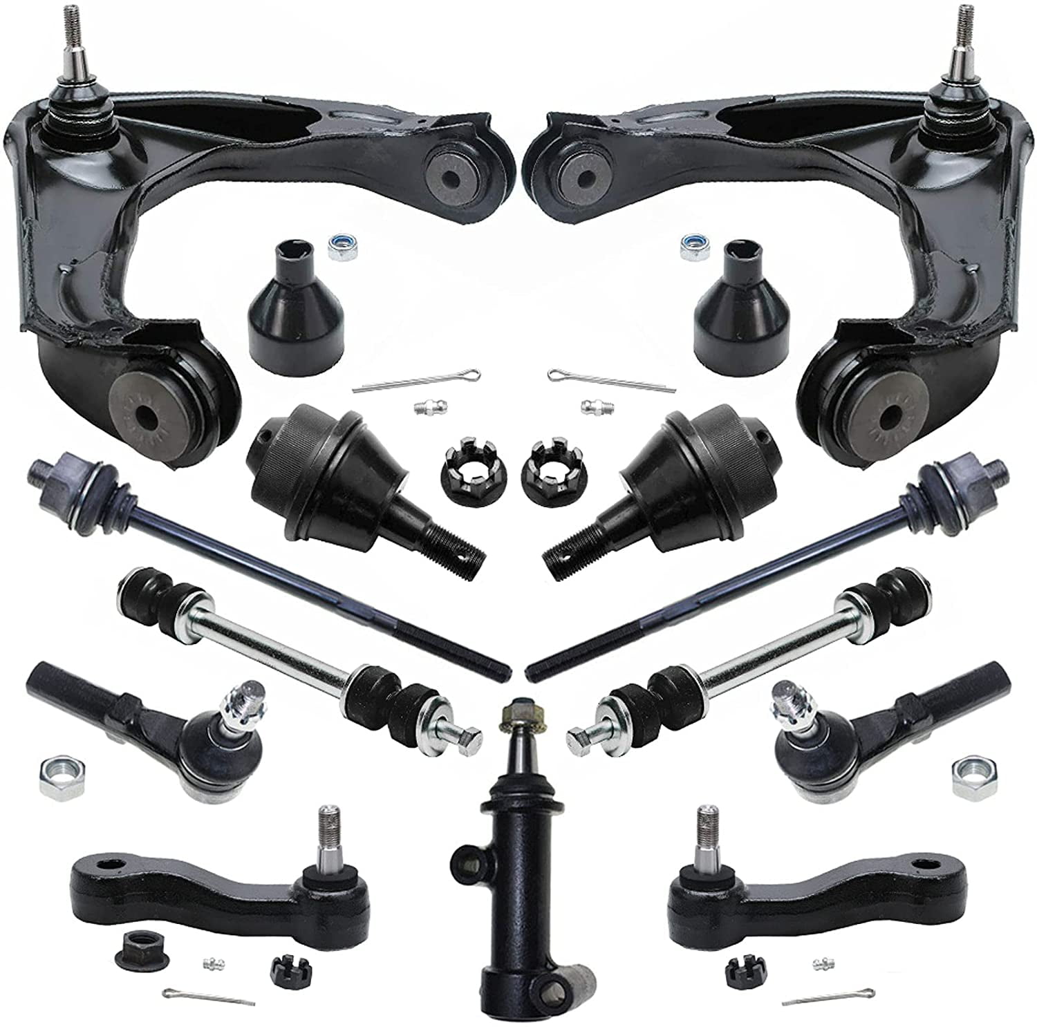Steering Suspension Kit Control Arms Ball Joints Sway Links Tie Rod for Sprinter
