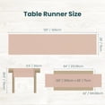 thumbnail image 4 of HOCAMAX 10ft Chiffon Table Runner 28x120 Inches Polyester Wedding Runner Dining Cream Ivory, 4 of 6