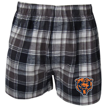 Navy Plaid Boxers - Chicago Bears Concepts Sport Legend Plaid Flannel Boxer Shorts - Navy/Charcoal