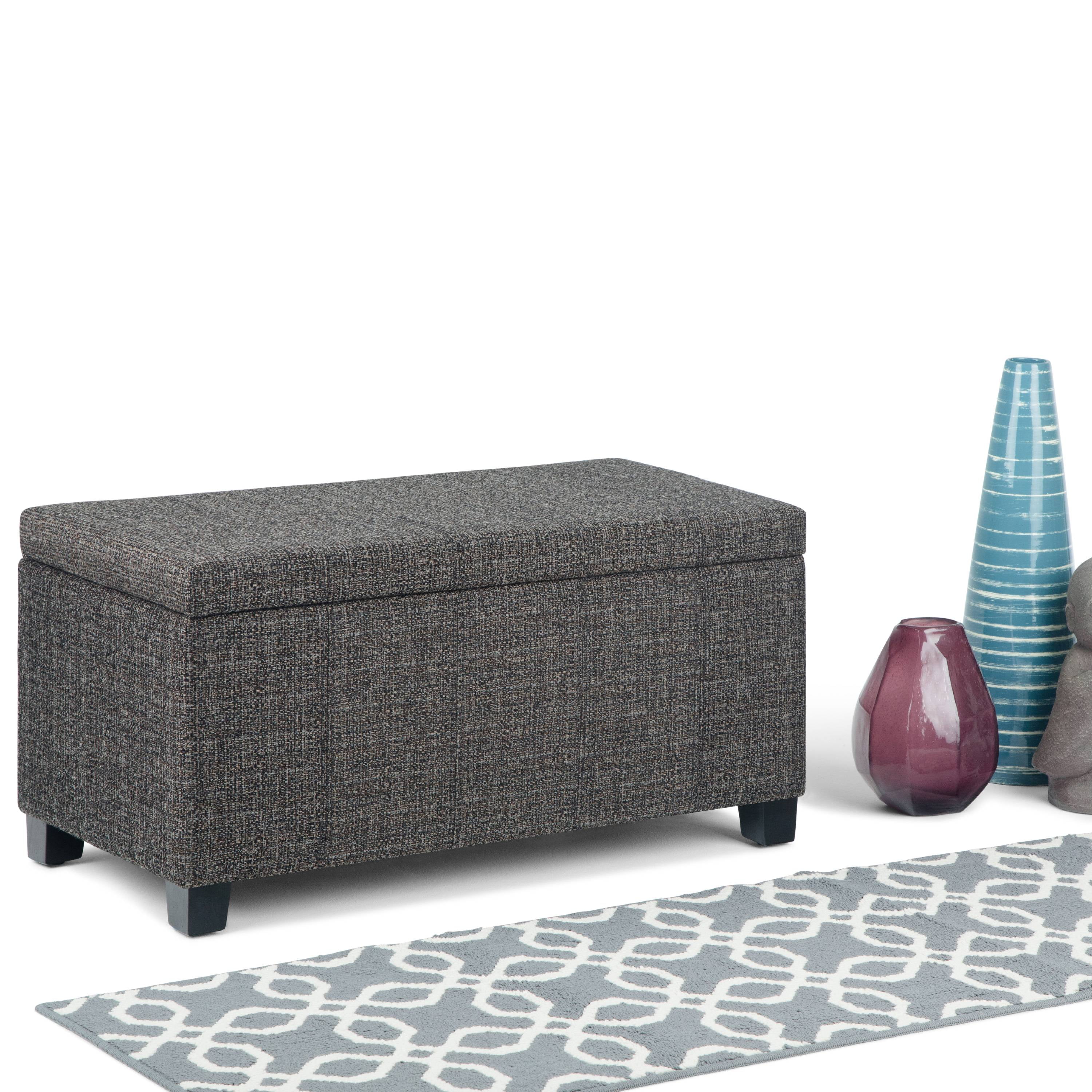 Simpli Home Dover Storage Ottoman Bench