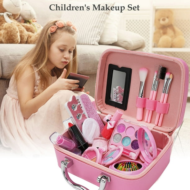 Kit de maquillage, kit de maquillage pour enfants, kit de maquillage pour  enfants, boîte de maquillage princesse pour filles, kit de cosmétiques non  toxiques, jouets de simulation, maquillage, jouets de beauté, cadeau