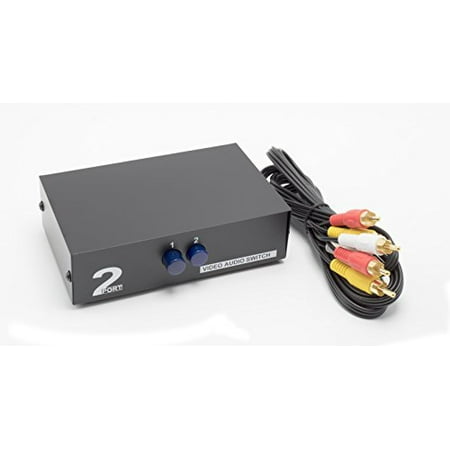 2 Way AV Switch by THE CIMPLE CO | 2 Input 1 Output RCA