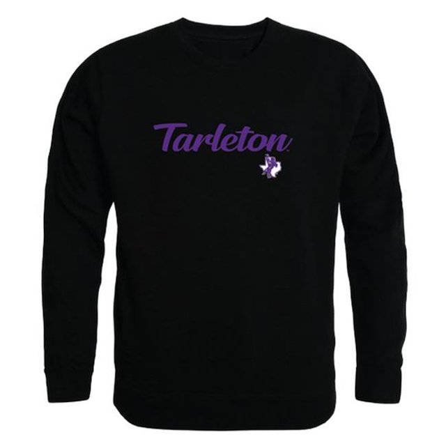 W Republic 556-389-BLK-02 Sweat-Shirt Homme Tarleton State Texans Script Crew, Noir - Moyen