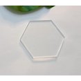 thumbnail image 3 of 1/4" Thick Clear Acrylic Hexagon,HexagonAcrylic Coaster,Coaster Templates,Woodworking Router Template 2PCS, 3 of 8