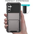 thumbnail image 4 of Case for Galaxy A55 5G,Flip Cover Hidden Card Slot Wallet Case,Card Holder Dual-Layer Design Heavy Duty Protection Shockproof Phone Case for Samsung Galaxy A55 5G (White), 4 of 10
