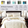thumbnail image 3 of BednLinens 3 Piece Reversible Ivory Down Alternative Comforter Set King, 3 of 5