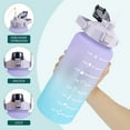 thumbnail image 5 of ODOMY 2L Extra Large Motivational Water Bottle with Handle & Removable Straw Water Jug to Ensure You Drink Enough Water Daily, 5 of 9