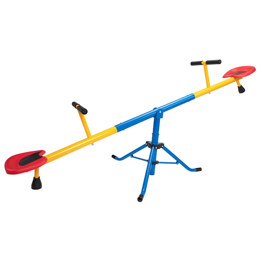 Kepooman Indoor Outdoor Seesaw, 360 Degrees Rotation Teeter-Totter for Child Kepooman Indoor Outdoor Seesaw, 360 Degrees Rotation Teeter-Totter for Child