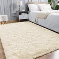 thumbnail image 2 of Nefoso Shag Area Rug, 8ft x 10ft Soft Fluffy Area Rugs for Living Room Bedroom Decor Carpet, Light Yellow, 2 of 10
