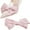 Pink, variant on 2 PCS Satin Bow Shoe Clips - Dots Solid Color Removable Elegant Wedding Party Shoe Buckle Bag Clothing Hair Accessories for Women Girl,Creamy white