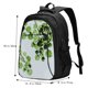 thumbnail image 5 of Balery Watercolor Green Leaves Mochila con carga USB para hombre y mujer - Mochila impermeable y antirrobo para laptop con puerto USB para viajes, trabajo, 5 of 7